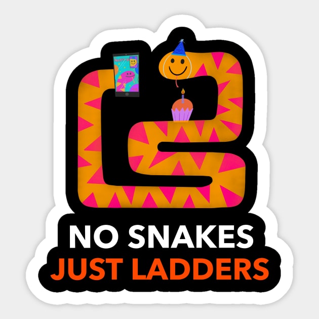 No Snakes Just Ladders Sticker by Jitesh Kundra